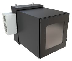 HAMMOND NWC12U2436WABK Gabinete de Pared de 19", Puerta con Ventana, 12U, Acero, Negro, 745 mm, 622 mm, 920 mm