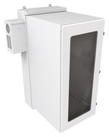 HAMMOND NWC27U2436WALG Gabinete de Pared de 19", Puerta con Ventana, 27U, Acero, Gris claro, 1.41 m, 622 mm, 920 mm