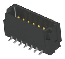 SAMTEC T1M-10-GF-DH Cabezal de Pin, Cable-a-Tarjeta, 1 mm, 2 Líneas, 20 Contactos, Montaje Superficial, Ángulo Recto