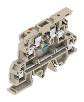 WEIDMULLER 9802760001 Bloque de Terminal c/Montaje en Riel DIN, 4 Posiciones, 26 AWG, 12 AWG, 4 mm², Tornillo, 6.3 A