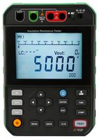 MULTICOMP PRO MP701121 Insulation Tester, Digital Megohmmeter, 250V, 500V, 1kV, 2.5kV, 5kV, 250kohm to 2Tohm, 0 °C