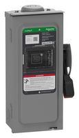 SQUARE D BY SCHNEIDER ELECTRIC VHU361RB Switch Disconnector, Non Fusible, 3PST-NO, 3 Pole, 600 V, 30 A, NEMA 3R, Surface Mount