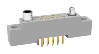 AIRBORN RM222-040-211-5500 Rectangular Connector, Airborn RM Series, 40 Contacts, Receptacle, 1.91 mm, Through Hole, 2 Row