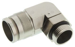 HARTING 09150000122 Circular Shell, Screw Mounted Base Angled Housing, R15 Series, R 15 Inserts, Metal Body