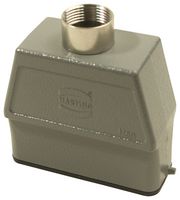 HARTING 09200160440 Heavy Duty Connector, PG16 Top Entry, 2 Pegs, High Profile, Hood, Top Entry, Aluminum Body, 1 Lever