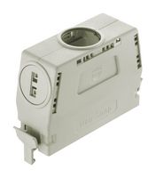 HARTING 09330240401 Conector Uso Rudo, Capucha, Entrada Lateral, Entrada Superior, PC (Policarbonato), Seguro, 24B