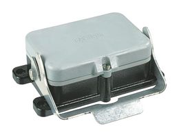 HARTING 09370480301 Conector Uso Rudo, Base, Montaje de Mamparo, Cuerpo de Aluminio, 1 Leva, 48B
