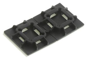 PANDUIT SGABM20-AT-C0 Base para Cincho, Super Grip 4 Vías, Adhesive, Black, Nylon 6.6 (Polyamide 6.6), 19.1 mm, 19.1 mm