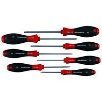 WIHA 36298 Juego de Desarmadores, Torx, Serie SoftFinish, T7 - T25, 7 Piezas