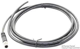 AMPHENOL LTW 8A-03AMMM-SL7A05 Cable de Sensor, M8 Macho, Extremo Libre, 3 Positions, 5 m, 16.4 ft, Serie M