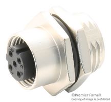 AMPHENOL LTW M12D-04PFFS-SH8001 Conector para Sensor, Serie M, M12, Receptáculo eléctrico, 4 Contactos, Soldable Hembra