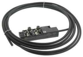 802-5M NC032 - Caja de Distribución de Sensor, 5m Cable, M8 Connector - 3 Pole, 4 Puertos, Serie ALPHA CONNECT