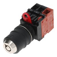 OMRON INDUSTRIAL AUTOMATION A22TK-2LL-21-K01 Interruptor de Llave, Off-On, On-Off, DPST-NO, SPST-NC, A22TK Series, 2 Posiciones, Tornillo