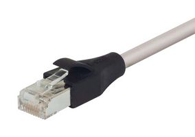 L-COM TRD695SCR-30 Cable Ethernet, Cat6, RJ45 Macho a RJ45 Macho, Gris, 9.1 m, 30 ft