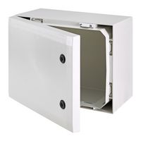 FIBOX ARCA 806030 NO MP Plastic Enclosure, 2-Point Locking, Multipurpose, Polycarbonate, 300 mm, 600 mm, 800 mm, IP66, IP67