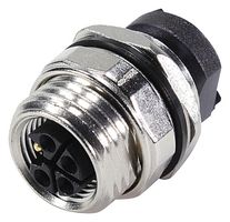 HARTING 21033962530 Conector para Sensor, M12, Receptáculo eléctrico, 5 Contactos, Soldable Hembra