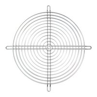 GARDTEC SC100-W3 Fan Finger Guard, Euro, Steel - Wire Form, 240mm Axial Fans, 240 mm, Bright Nickel Chrome