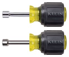 KLEIN TOOLS 610 STUBBY NUT DRIVER SET, 2PC