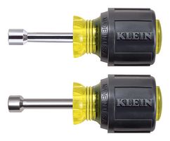 KLEIN TOOLS 610M MAGNETIC STUBBY NUT DRIVER SET, 2PC