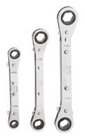 KLEIN TOOLS 68244 REVERSIBLE RATCHETING WRENCH SET, 3PC