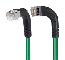 L-COM TRD815SRA11GR-30 Cable Ethernet, Cat 5e, RJ45 90° Macho a RJ45 90° Macho, FTP (par trenzado laminado), Verde
