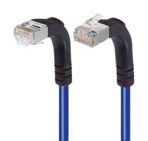 L-COM TRD815SRA4BL-30 Cable Ethernet, Cat 5e, RJ45 90° Macho a RJ45 90° Macho, FTP (par trenzado laminado), Azul, 9.1 m