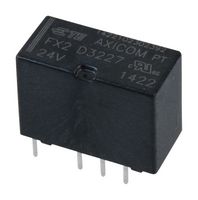 AXICOM - TE CONNECTIVITY D3227 Signal Relay, 24 VDC, DPDT, 2 A, FX2 Series, Through Hole, Non Latching