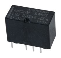 AXICOM - TE CONNECTIVITY D3246 Signal Relay, 12 VDC, DPDT, 2 A, FX2 Series, Through Hole, Latching Single Coil