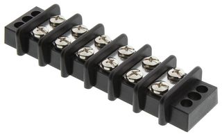 BUCHANAN - TE CONNECTIVITY 1546310-6 Bloque de Terminales de Montaje en Panel, 2 Hileras, 6 Posiciones, 22 AWG, 10 AWG, 14.3 mm, 30 A