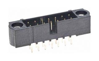 HARWIN M80-5002442 Cabezal de Pin, Cable-a-Tarjeta, 2 mm, 2 Líneas, 24 Contactos, Recto Agujero Pasante