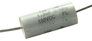 CORNELL DUBILIER 150105K100IC Capacitor de Película Propósito General, Metallized PET, Terminales Axiales, 1 µF, ± 10%, 100 V