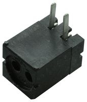 VCC / VISUAL COMMUNICATIONS COMPANY PCH_330 LED Socket, 8.38 mm x 6.35 mm, Black, Plastic, Standard 3mm and 5mm Through Hole LEDs