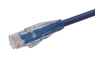 L-COM TRD815BL-2 Ethernet Cable, Cat5e, RJ45 Plug to RJ45 Plug, UTP (Unshielded Twisted Pair), Blue, 609.6 mm