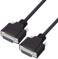 L-COM CSMNB15MM-10 Computer Cable, D Sub 15 Position Plug, D Sub 15 Position Plug, 10 ft, 3 m, Black