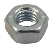 TR FASTENINGS M8-HFST-Z50- Nut, Hex, M8, Steel, Bright Zinc Plated, Pack of 50