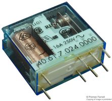 40.61.7.012.0000 - Relevador de Potencia, SPDT, 12 VDC, 16 A, Serie 40, Agujero Pasante, Sensible DC