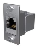 AMPHENOL COMMUNICATIONS SOLUTIONS RJE172881121P In-Line Adapter, 8P8C, Shielded, Adaptor, In-Line, RJ45 Jack, RJ45 Jack