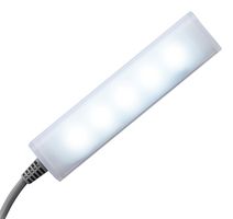 PATLITE (U.S.A.) CLA1-02JSN-C Luz de Trabajo LED, Luz Diurna, 6500K, Longitud 100mm, 1.9W, Suministro 24VCD, Cable, Serie CLA-02