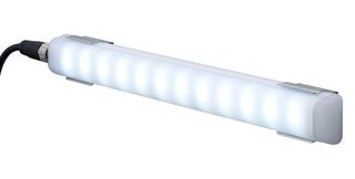 PATLITE (U.S.A.) CLA3-02CSN-C Luz de Trabajo LED, Luz Diurna, 6500K, Longitud 300mm, 4.5W, Suministro 24VCD, Con M12, Serie CLA-02