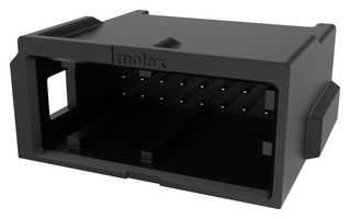 MOLEX 2069583161 Conector Automotriz, Llave A, Negro, ConnTAK50 206958 Series, Cabezal en ángulo recto, 16 Contactos
