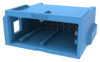 MOLEX 2069583163 Conector Automotriz, Llave C, Azul, ConnTAK50 206958 Series, Cabezal en ángulo recto, 16 Contactos