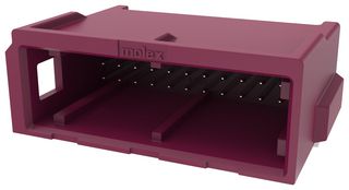 MOLEX 2069583224 Conector Automotriz, Llave D, Violeta, ConnTAK50 206958 Series, Cabezal en ángulo recto