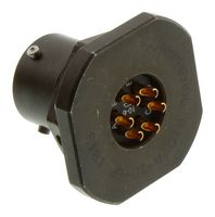AMPHENOL INDUSTRIAL PT07A10-6P Circular Connector, PT Series, MIL-DTL-26482 Series I, Jam Nut Receptacle, 6 Contacts, Solder Pin