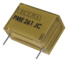 KEMET PME261JC6100KR30 Capacitor de Película Propósito General, Metallized Paper, Caja Radial - 2 Pines, 0.1 µF, ± 10%