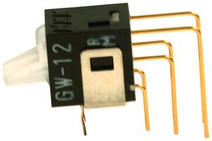 NKK SWITCHES GW12LJVCF Interruptor (Switch) de Balancín, Encendido-Nada-Encendido, SPDT, con Iluminación, Through Hole