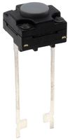 E-SWITCH TL6059AF100Q Tactile Switch, SPST-NO-DM, Off-(On), TL6059 Series, Top Actuated, Through Hole, Round Button