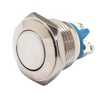 MALLORY SONALERT FWM16-FSM-S0M2 Interruptor (Switch) Antivandalismo, 16 mm, SPST-NO, Apagado-(Encendido), Roldana, Transparente