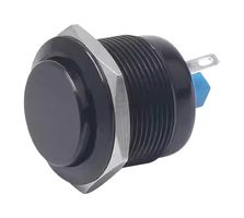 MALLORY SONALERT FWM16-HJM-A0M2 Interruptor (Switch) Antivandalismo, 16 mm, SPST-NO, Apagado-(Encendido), Roldana, Transparente