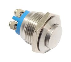 MALLORY SONALERT FWM16-HJM-S0M2 Interruptor (Switch) Antivandalismo, 16 mm, SPST-NO, Apagado-(Encendido), Roldana, Transparente