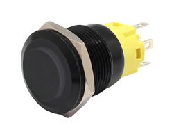 MALLORY FWM16-HJ1-A1M3 Interruptor (Switch) Antivandalismo, 16 mm, SPDT, Encendido-(Encendido), Roldana, Transparente